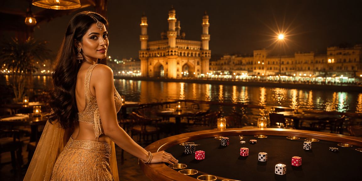 Hyderabad woman playing Teen Patti on mobile dice game