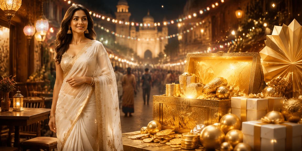 Indian woman enjoying safe betting experience on mobile